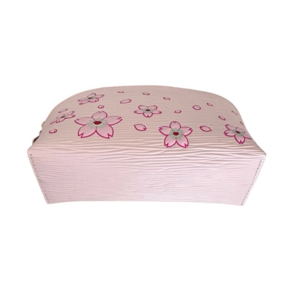 🆕💞LV x MURAKAMI Epi-Grained Leather Cosmetic Pouch Cherry Blossom • SAKURA PINK - Picture 6 of 13